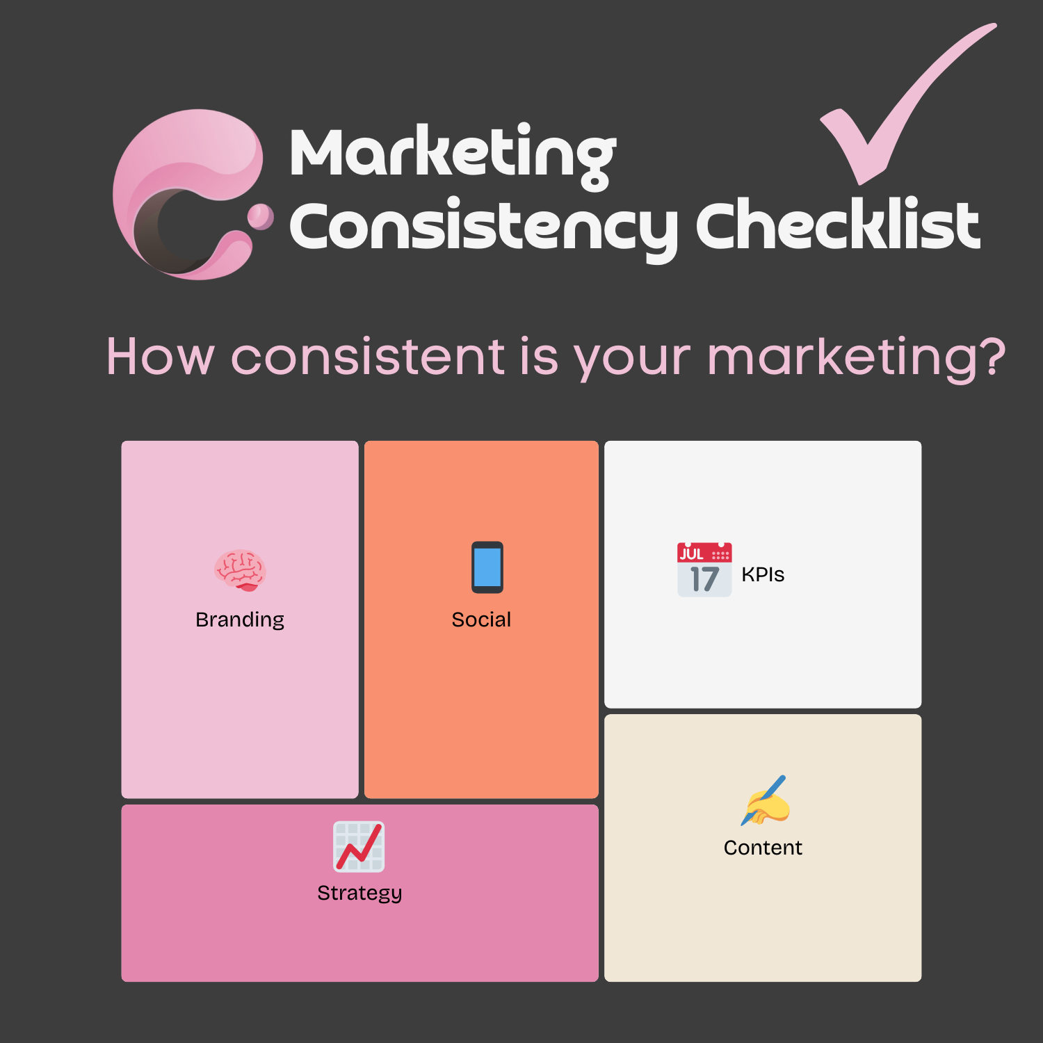 Are you showing up consistently, or confusing your audience?
Use this checklist to align your brand across every channel.